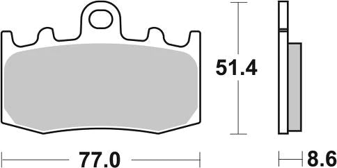 SBS FA335 Road HS Sinter Brake Pads - Front (BMW) – Bike Kings